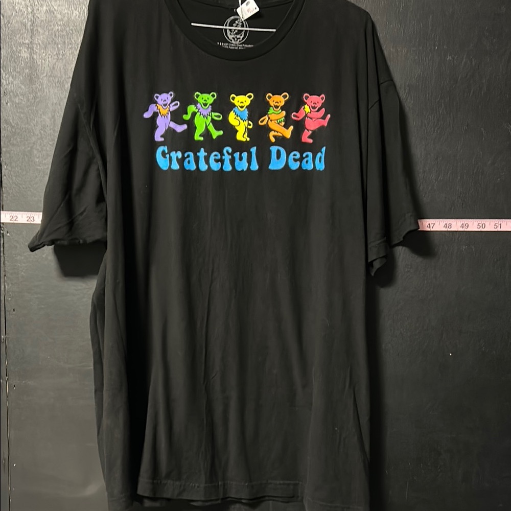 Grateful Dead Black T-Shirt with Colorful Bears